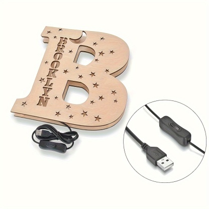 Personalized Alphabet LED Night Light
