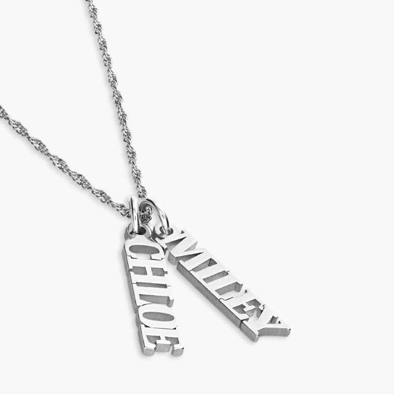 Custom Name Pendant Necklace With Tags For Mothers Day Gifting-Personalized Jewels