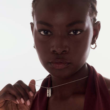 Custom Name Pendant Necklace With Tags For Mothers Day Gifting-Personalized Jewels