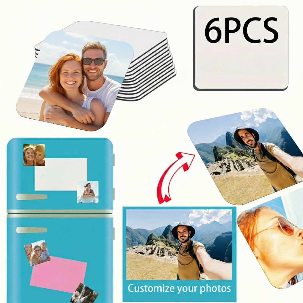 Customizable Photo Refrigerator Magnets