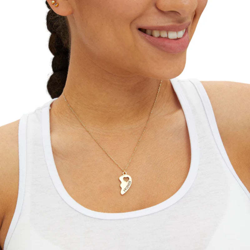 Best Friends Puzzle Pendant Necklace Set-Personalized Jewels