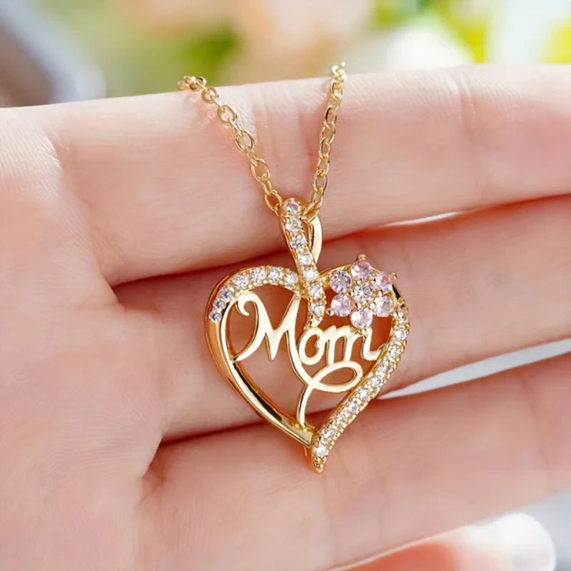 Cordate Pendant Necklace For Mother Day-Personalized Jewels