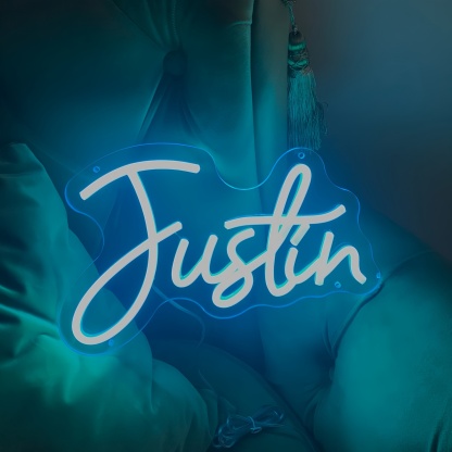 Personalized Adjustable Wall Light With Text And Sign