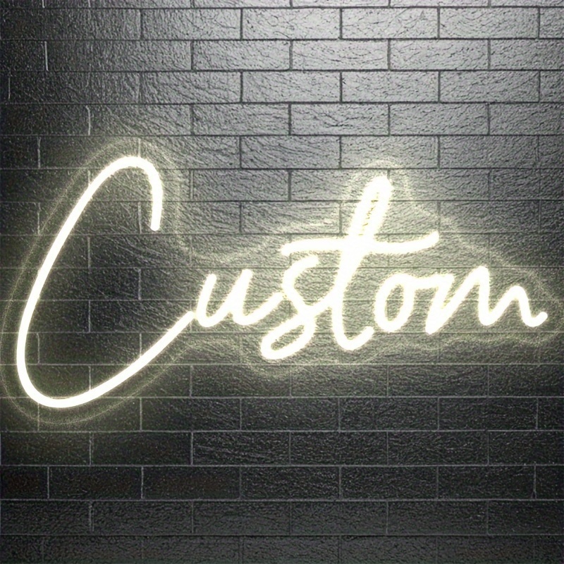 Personalized Adjustable Wall Light With Text And Sign