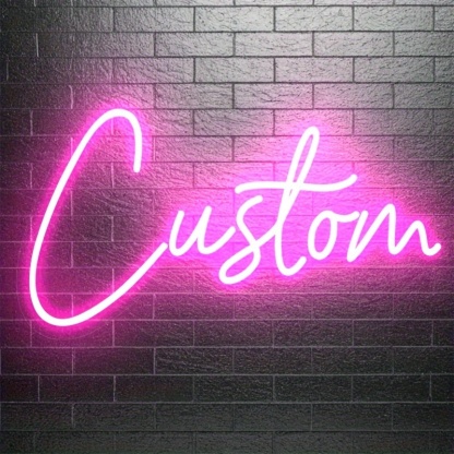 Personalized Adjustable Wall Light With Text And Sign