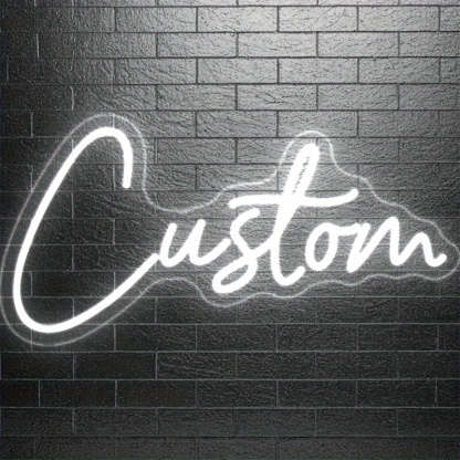 Personalized Adjustable Wall Light With Text And Sign