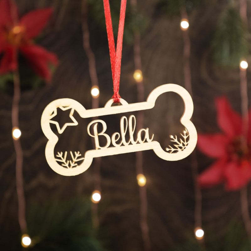 Custom Family And Pet Name Ornament-Personalized Jewels