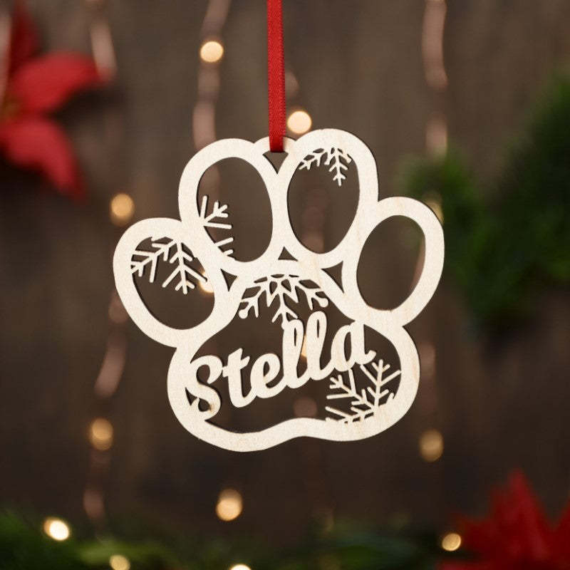 Custom Family And Pet Name Ornament-Personalized Jewels