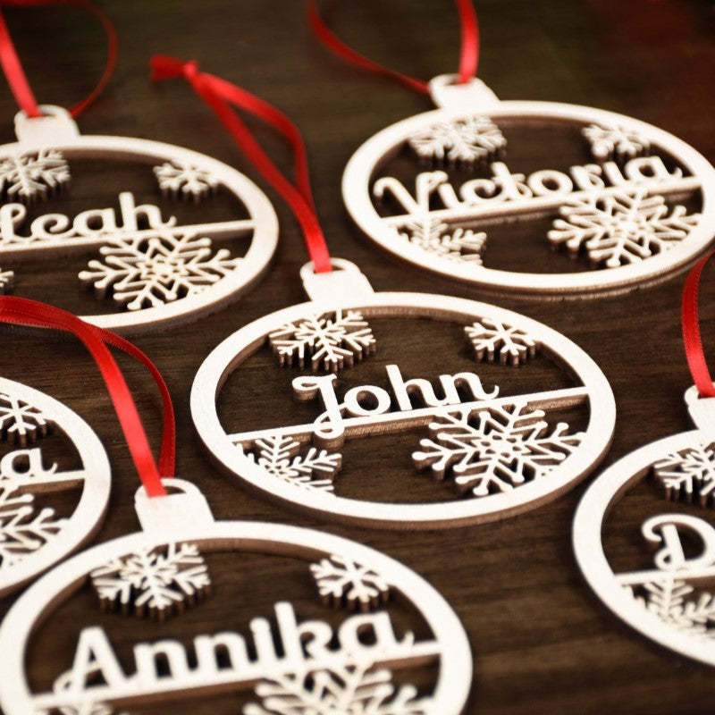 Custom Family And Pet Name Ornament-Personalized Jewels