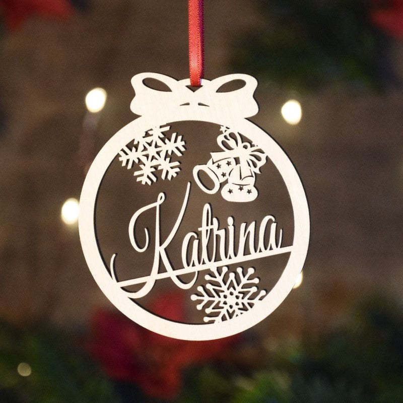 Custom Family And Pet Name Ornament-Personalized Jewels