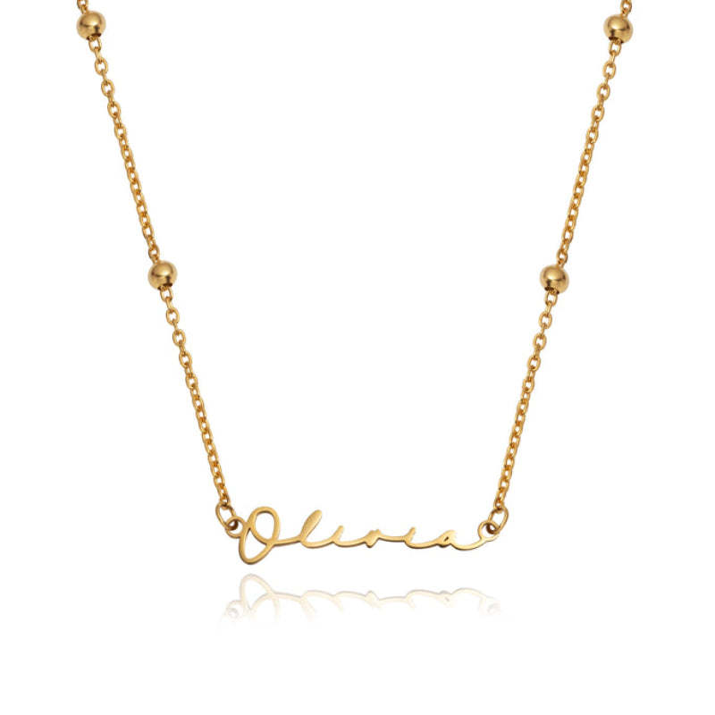 Custom Elegant Signature Name Necklace-Personalized Jewels