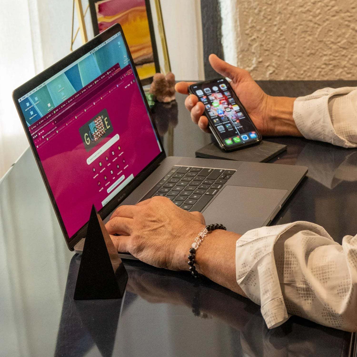 Versatile Shungite Made Plate-Personalized Jewels