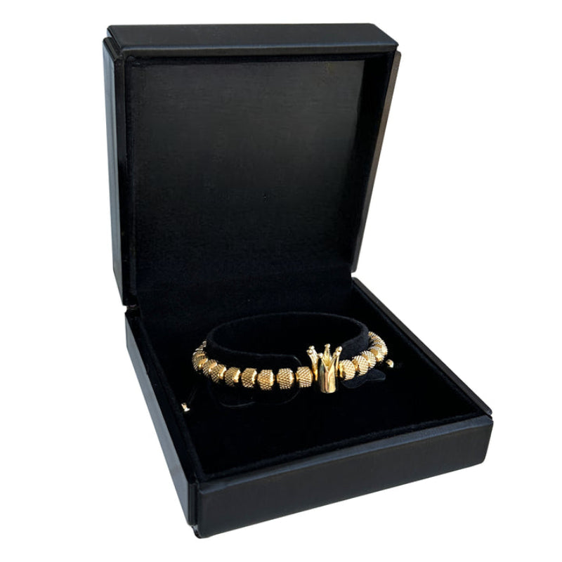 Graceful Crown And Beads Bracelet-Personalized Jewels