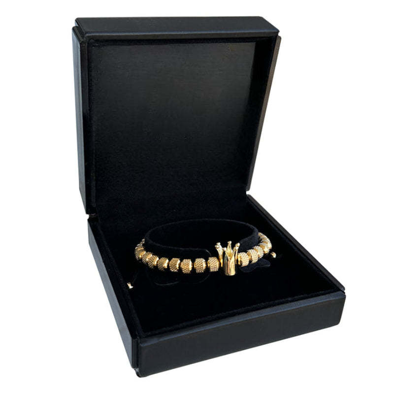 Graceful Crown And Beads Bracelet-Personalized Jewels
