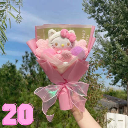 Luxurious Plush Blossom Surprise Bouquet-Personalized Jewels