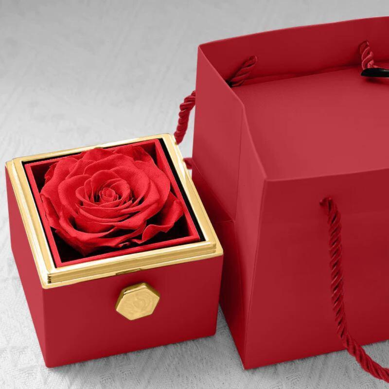 Timeless Rose Box Set With Customizable Necklace-Personalized Jewels