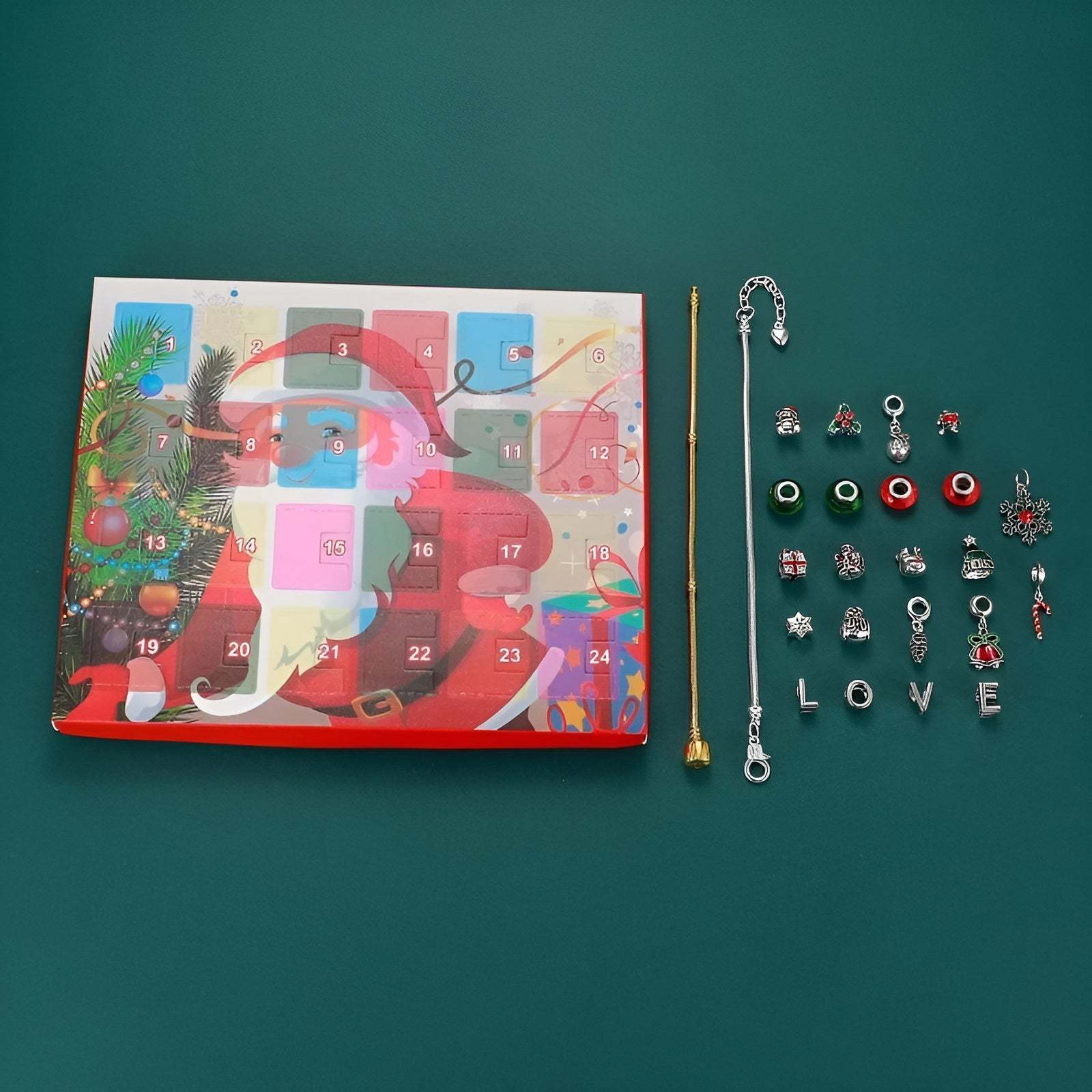 Festive Charm Bracelet Advent Calendar-Personalized Jewels