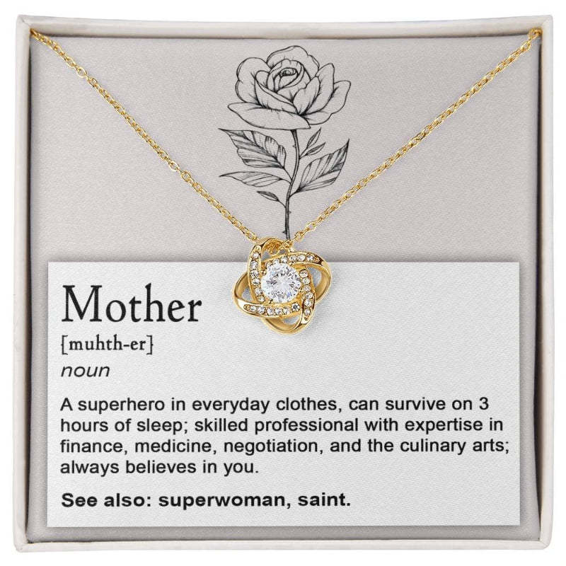 Knot Necklace Mothers Day Gift For Mom-Personalized Jewels