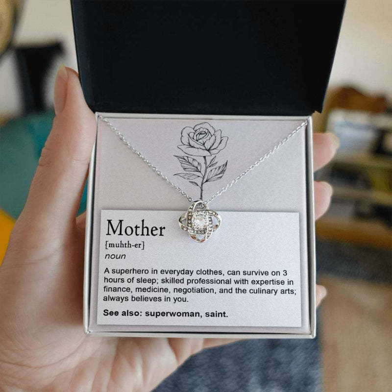 Knot Necklace Mothers Day Gift For Mom-Personalized Jewels