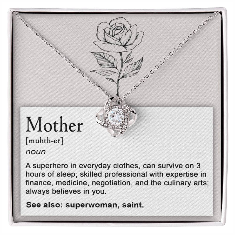 Knot Necklace Mothers Day Gift For Mom-Personalized Jewels