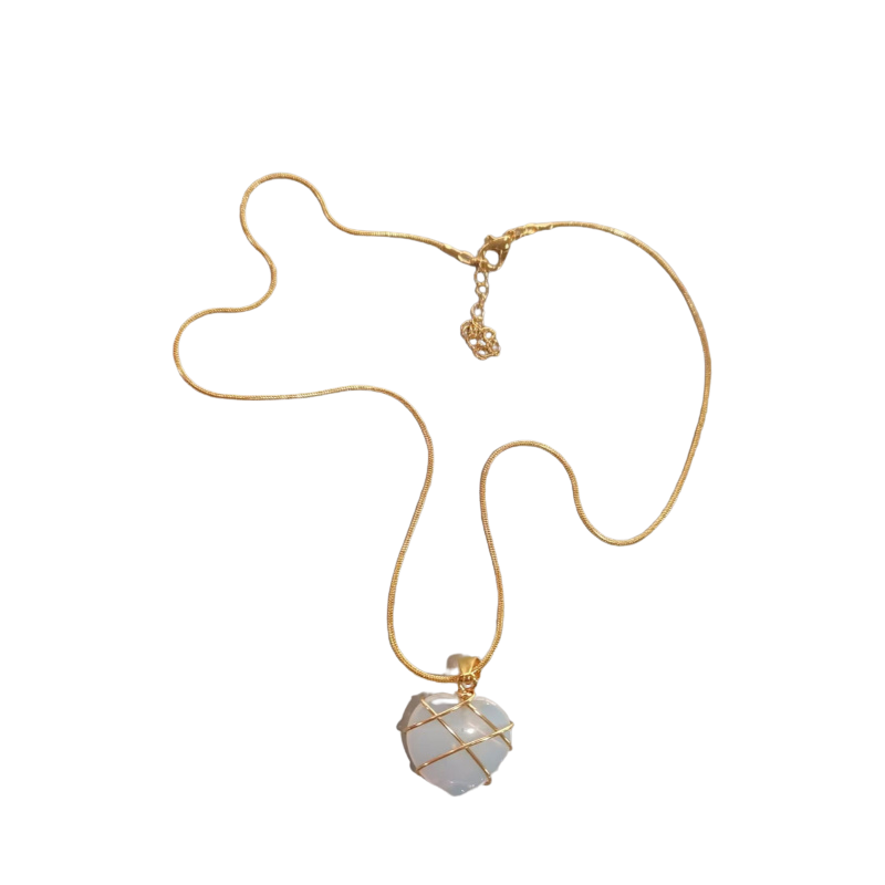 Radiant Moonstone Charm Necklace-Personalized Jewels