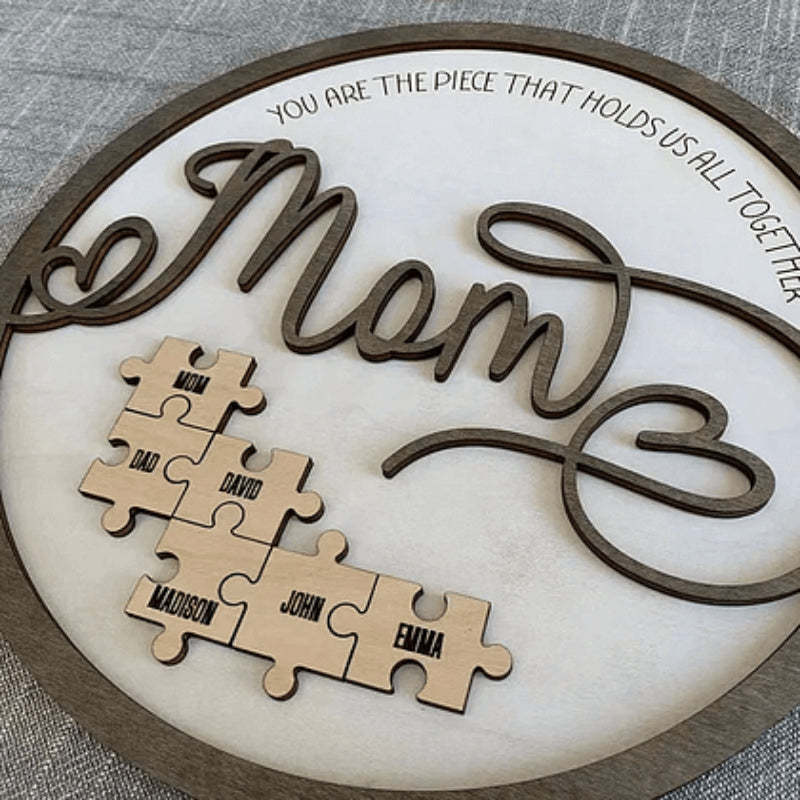 Mum You Are the Piece that Holds Us Together Puzzle-Personalized Jewels