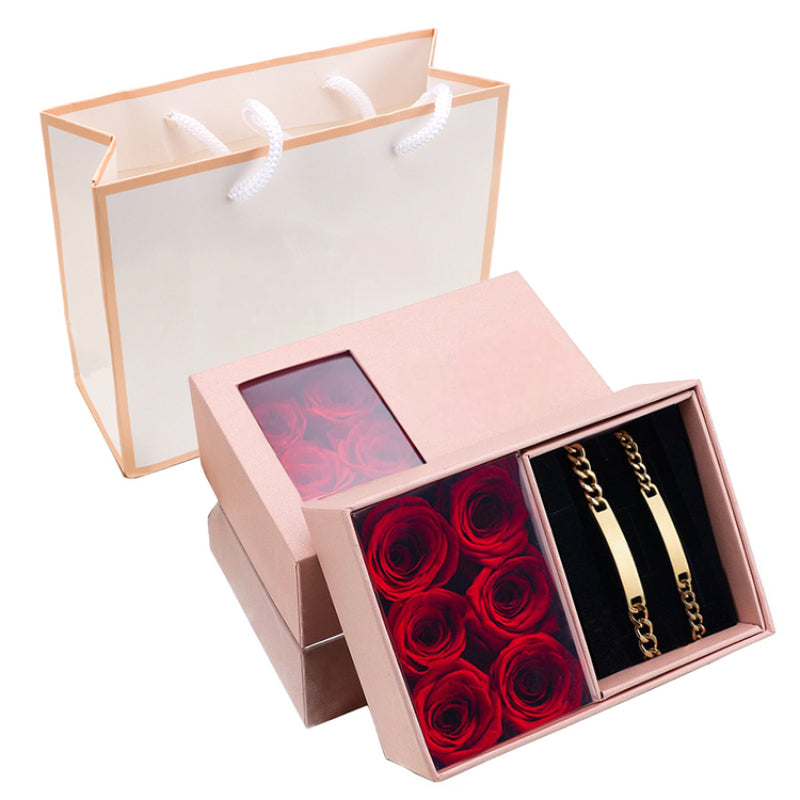Personalized Engraved Bracelet Set-Personalized Jewels