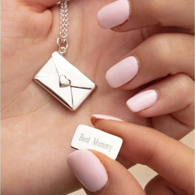 Custom Envelope Necklace-Personalized Jewels