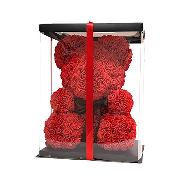 Valentines Day Handmade Flower Rose Teddy Bear-Personalized Jewels