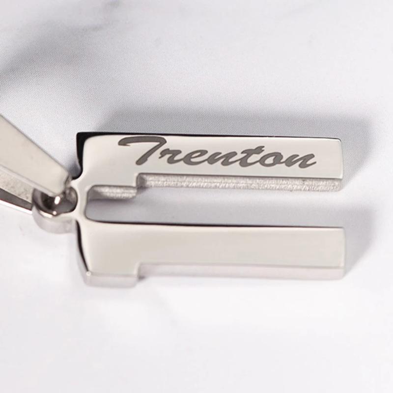 Number Stainless Steel Pendant-Personalized Jewels