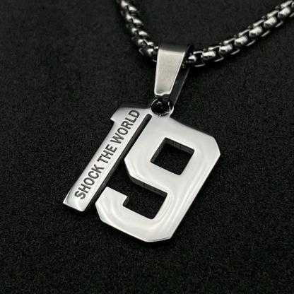 Number Stainless Steel Pendant-Personalized Jewels