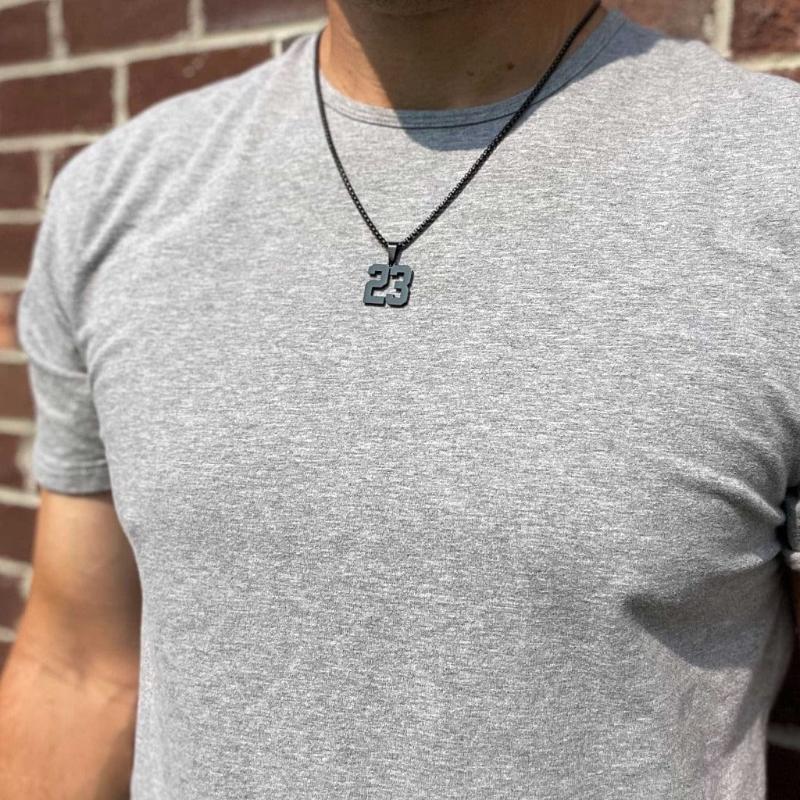 Number Stainless Steel Pendant-Personalized Jewels