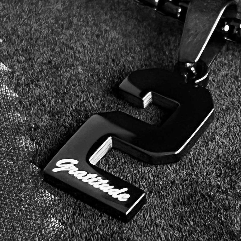 Number Stainless Steel Pendant-Personalized Jewels