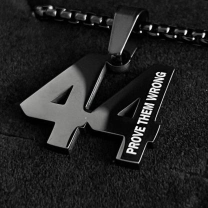 Number Stainless Steel Pendant-Personalized Jewels