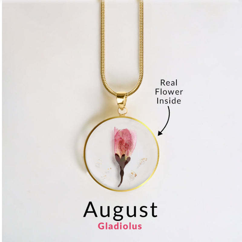Personalized Birth Flower Jewelry Necklace-Personalized Jewels