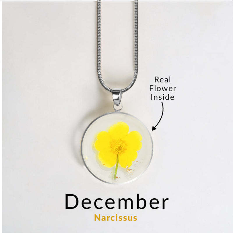 Personalized Birth Flower Jewelry Necklace-Personalized Jewels
