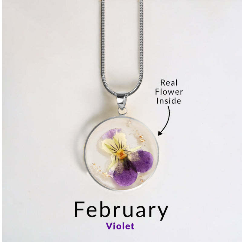 Personalized Birth Flower Jewelry Necklace-Personalized Jewels