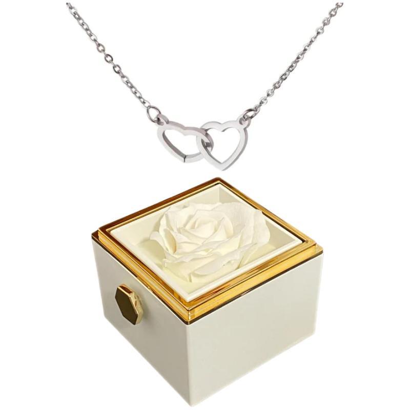 Timeless Rose Box Set With Customizable Necklace-Personalized Jewels