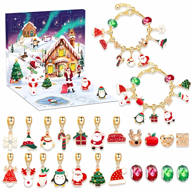 Christmas Advent Calendar DIY Jewelry Making Kit-Personalized Jewels
