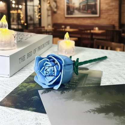 DIY Rose Flower Building Set With Blooms For Home Decor