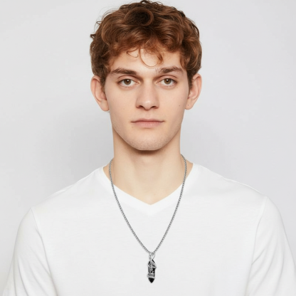 Saint Michael Pendant With 925 Sterling Silver And Polished Finish