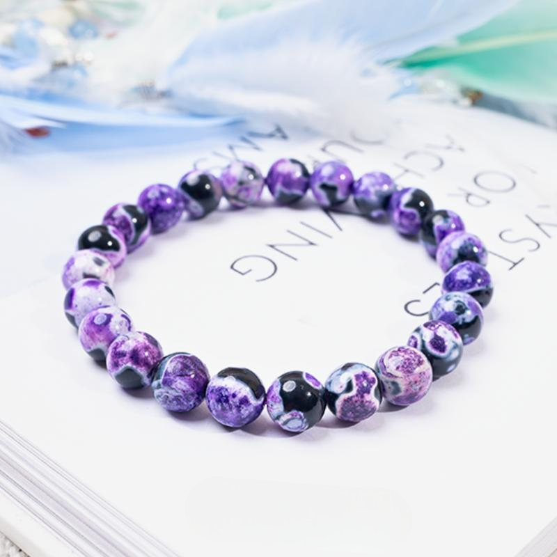 Natural Fire Agate Beaded Bracelet For Inner Guidance