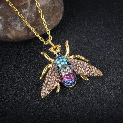 Adorable Insect Bee Pendant & Necklace, Trendy Jewelry Gift - Personalized Jewel
