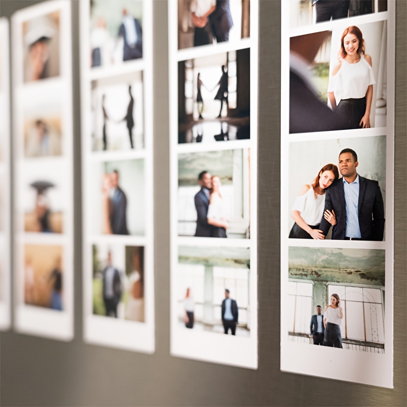 Customized photo strip refrigerator magnets