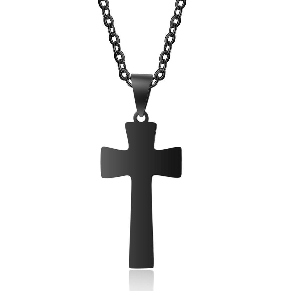 Basketball Pattern Cross Shape Personalized Pendant Necklace-Personalized Jewels