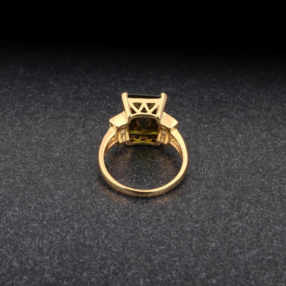 Broadside Square 14mm Gold Color Rings Fashion Jewelry Gift for Women - Personalized Jewel