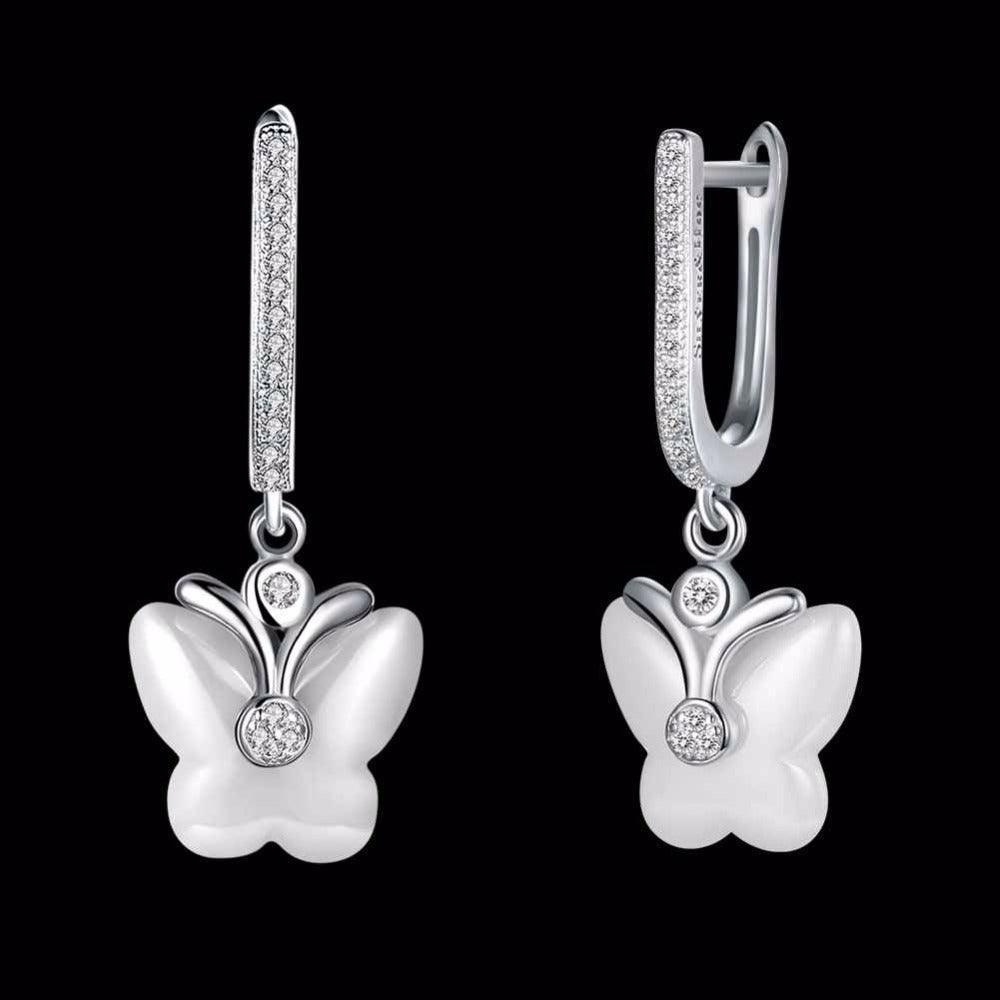 Butterfly Designed 925 Sterling Silver Earring-Personalized Jewels