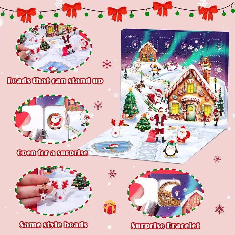 Christmas Advent Calendar DIY Jewelry Making Kit-Personalized Jewels