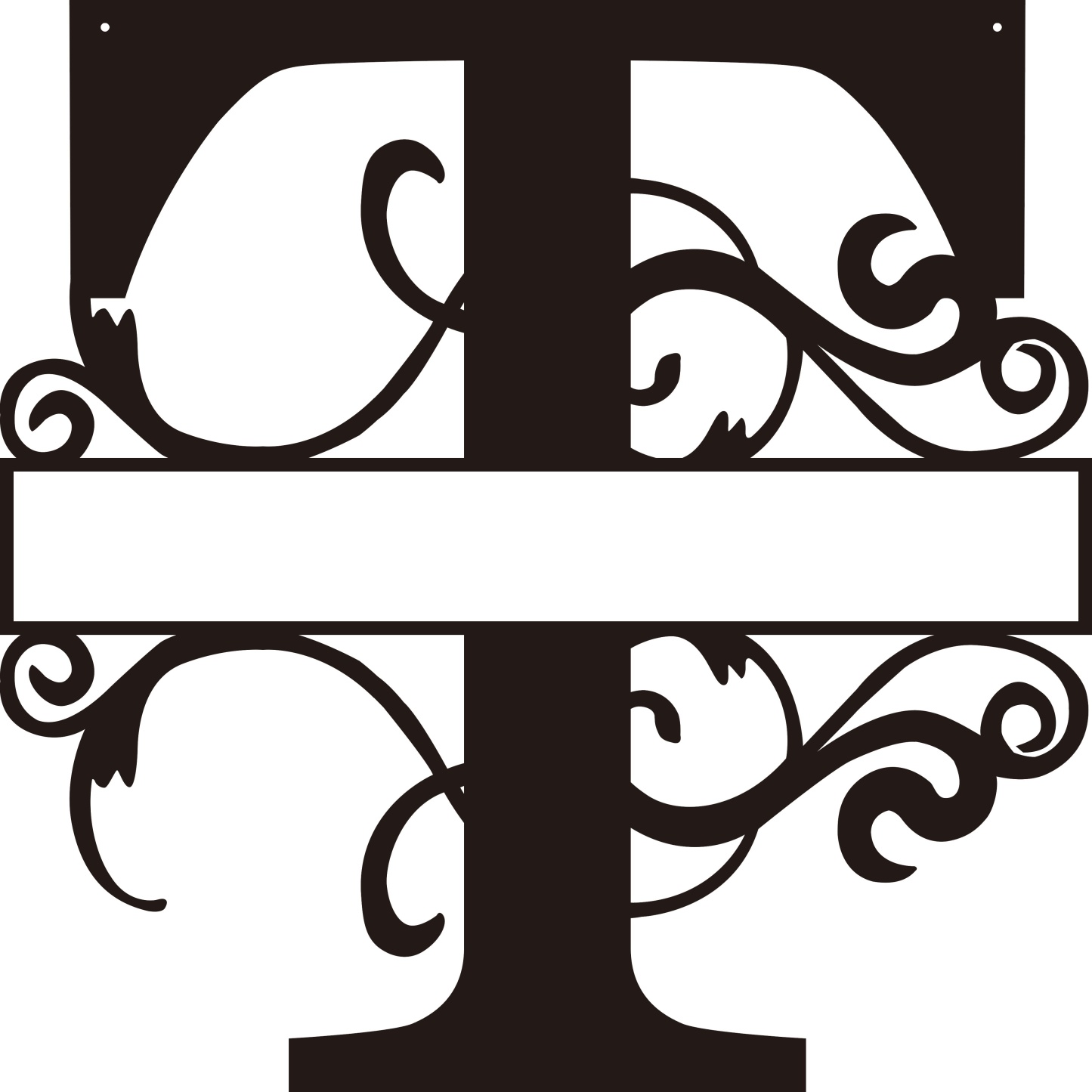 Personalized Split Letter Craft Sign For Home