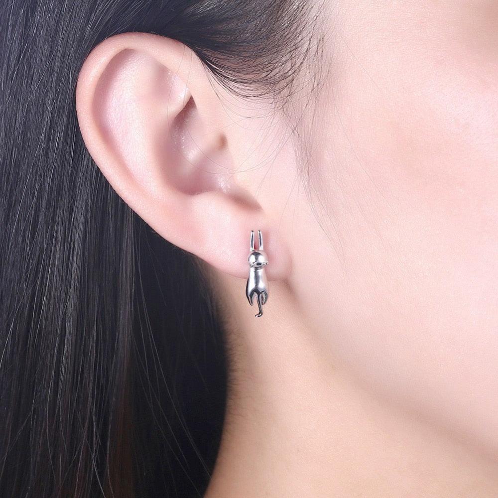 Cat Drop Earrings for Women - Trendy Fashion Accessories for Women - Drop Earrings for Women - Birthday Gift for Women - Stylish Jewelry for Women - Personalized Jewel